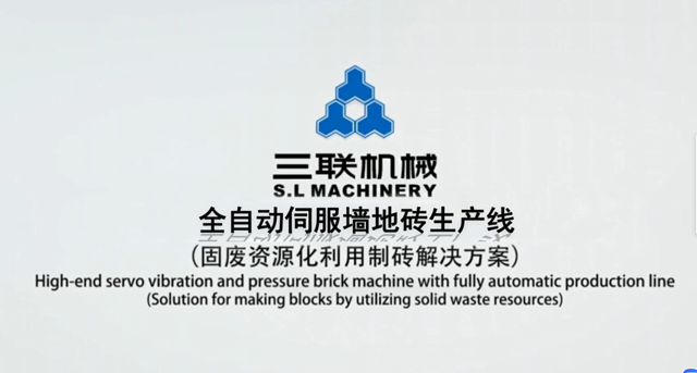 Línea de producción automática de máquina de ladrillos con recurso de residuos sólidos
