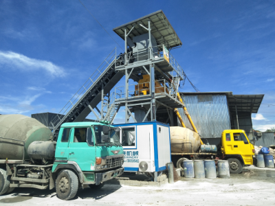 HZS90 Concrete Mixing Plant in Philippines