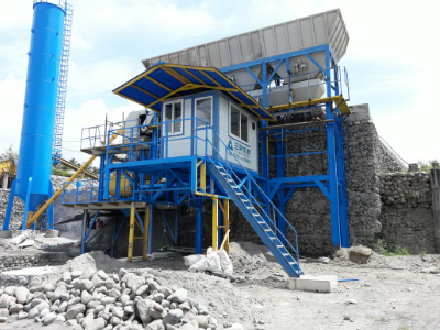 HZS60 Concrete Batching Plant in Philippines